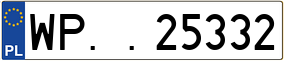 Trailer License Plate